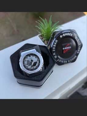 Casio G-Shock GA-2100-1A watch in Silver